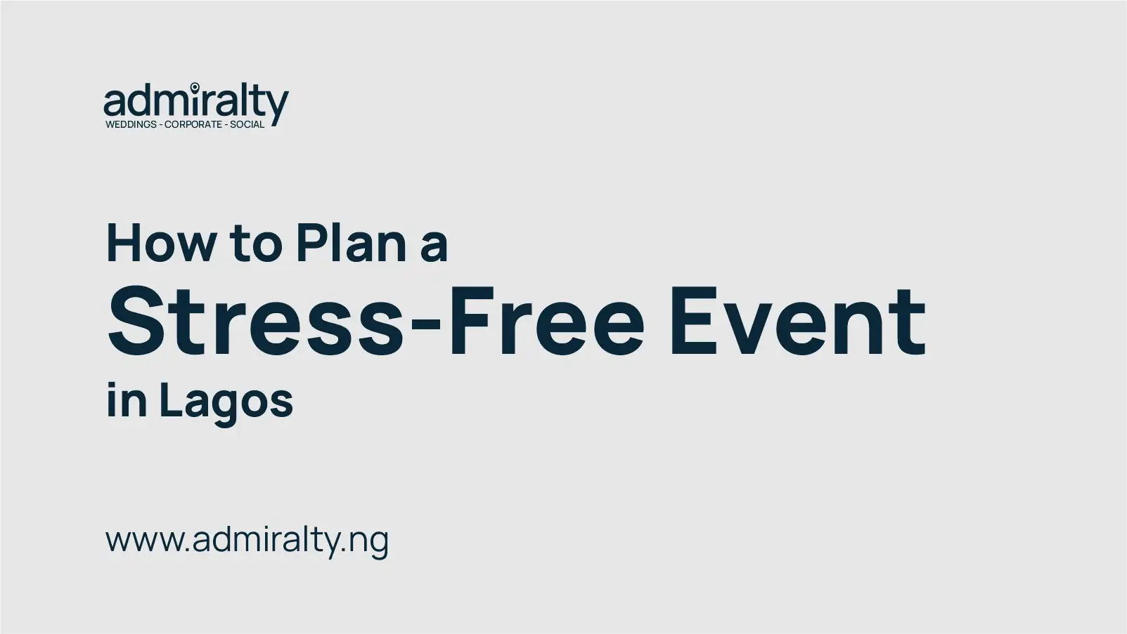 How to Plan a Stress-Free Event in Lagos